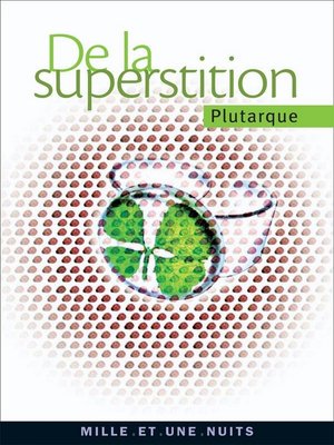cover image of De la superstition